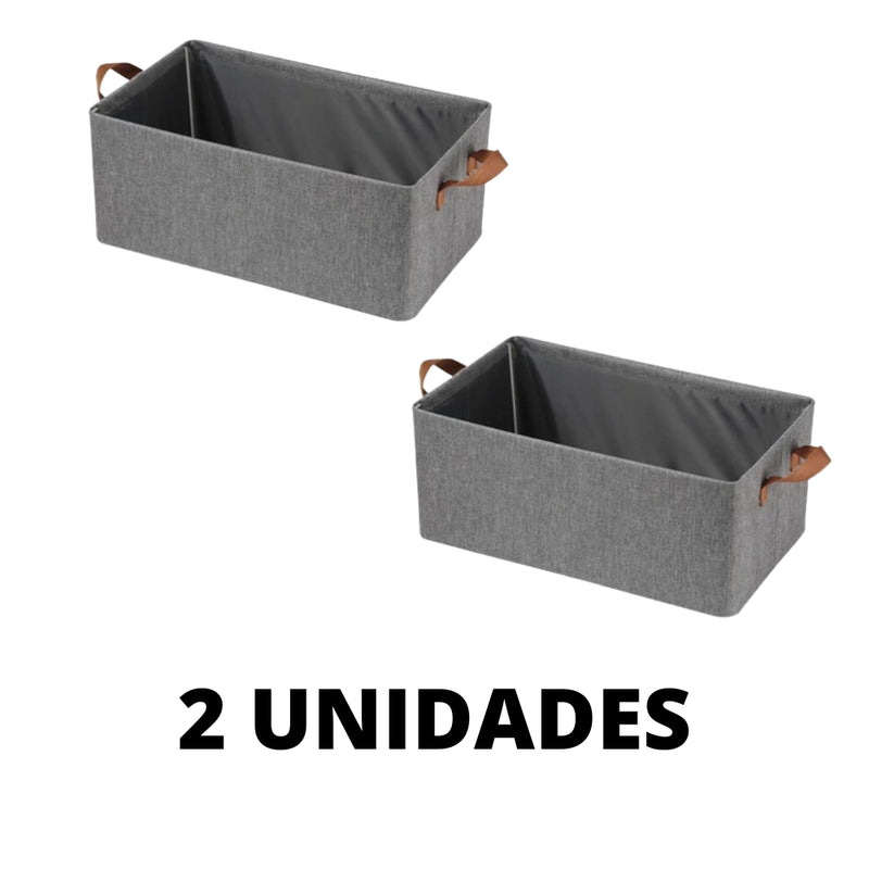 Caixa Organizadora Dobrável 25L com Alças – Kit com 2, 4, 6, 8 ou 10 Unidades para Organizar com Estilo e Economia de Espaço!