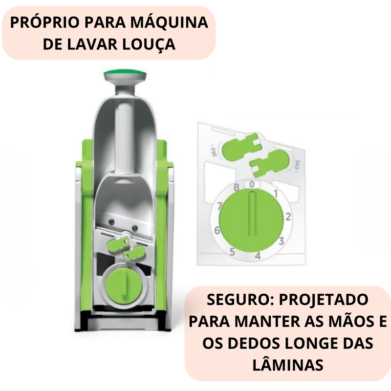 Ralador Fatiador Cortador De Legumes Verduras Frutas Multifuncional REFORÇADO