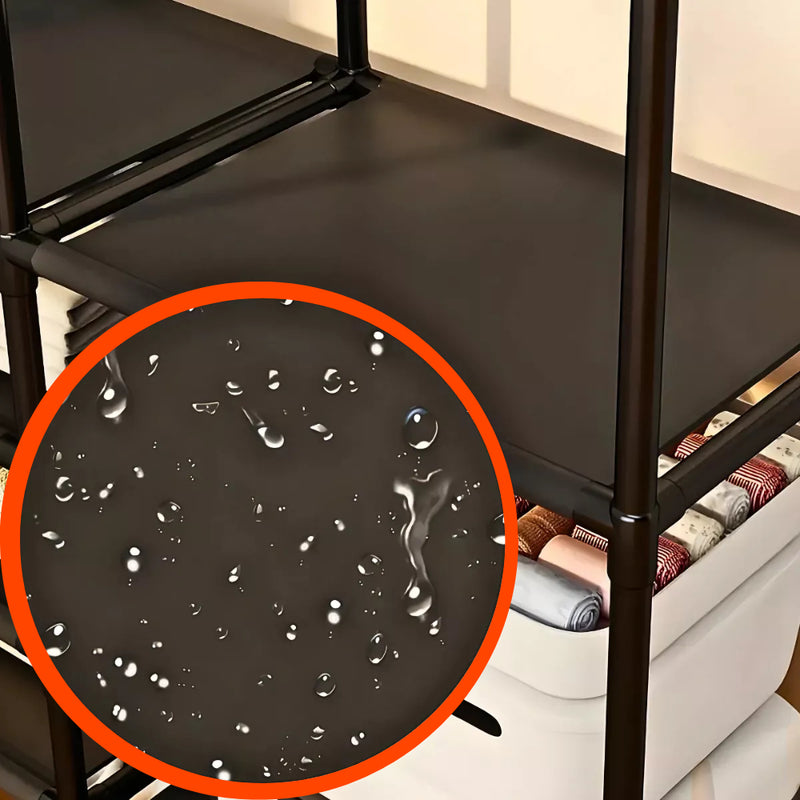 Arara Cabideiro com Sapateira e 10 Prateleiras – 4 Colunas, Super Resistente e Espaçosa para Closet e Quarto!