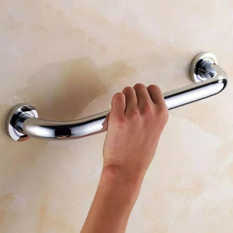 Barras de Apoio para Banheiro 80cm Inox – Segurança para Idosos, Vaso Sanitário e Corredores - Kit 2 ou 4
