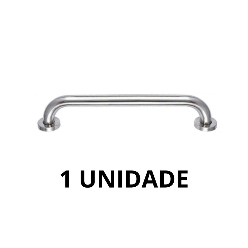Barras de Apoio para Banheiro 80cm Inox – Segurança para Idosos, Vaso Sanitário e Corredores - Kit 2 ou 4