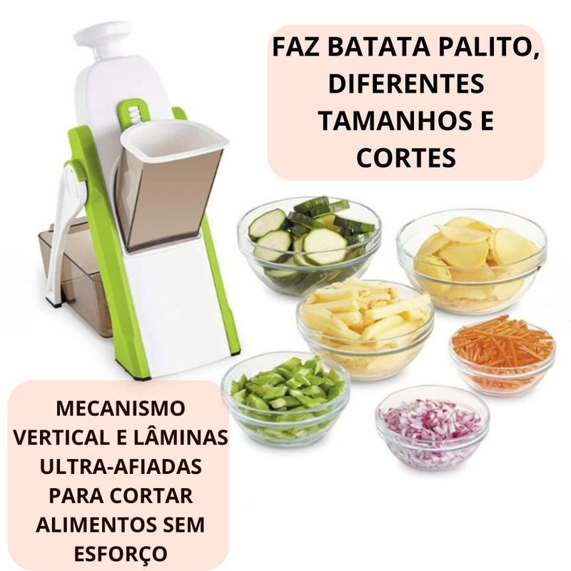 Ralador Fatiador Cortador De Legumes Verduras Frutas Multifuncional REFORÇADO
