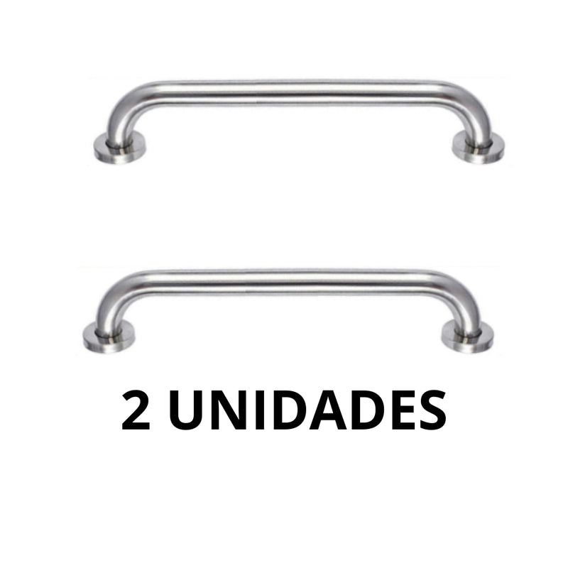 Barras de Apoio para Banheiro 80cm Inox – Segurança para Idosos, Vaso Sanitário e Corredores - Kit 2 ou 4